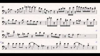 Groovin - JJ Johnson Trombone Solo Transcription