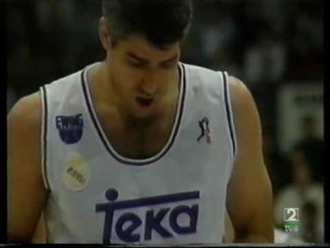24 segundos vintage #02 Cibona Zagreb vs Real Madrid Liga Europea 1994 1995 1/4 Final