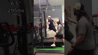 Running 18MPH at different sizes 😳 | #Shorts