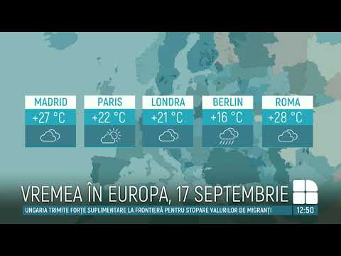 METEO 17 septembrie: Temperaturi generoase şi ploi în unele regiuni ale ţării
