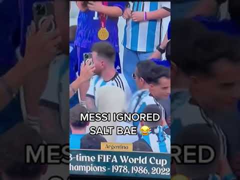 Lionel Messi Ignored Salt Bae After Winning the World Cup #shorts