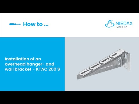 Assembly of a Niedax Overhead Hanger- and Wall Bracket – KTAC 200 S | Niedax Group | How to ... #13