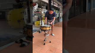 Video thumbnail for ทดสอบเสียงกลางแจ้ง (2) Tama Warlord Valkyrie 14x6” Maple 15 ply made in Japan by Kittinun Anphasuk