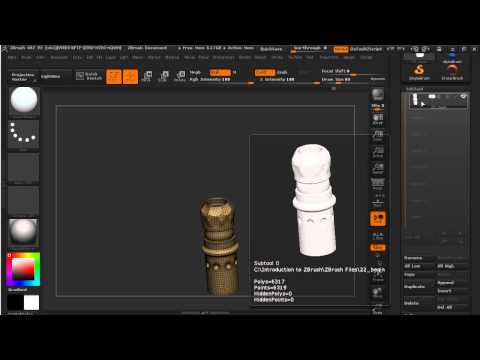 Introduction to ZBrush 4R7 22