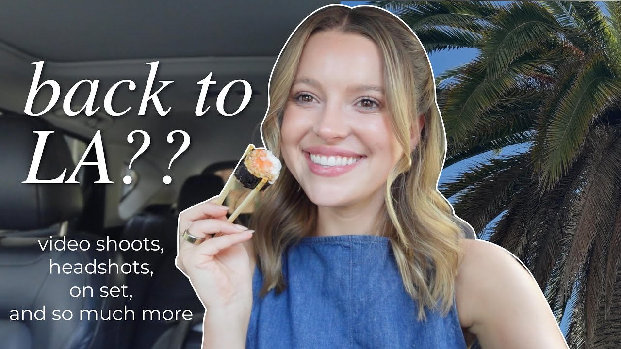 WEEKEND VLOG: I fear I'm chasing my dreams?!?  (on set, filming, headshots, LA day!)