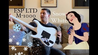 Video thumbnail for ESP LTD M-1000 Snow White Guitar Review and Demo by The Guitar Grappler