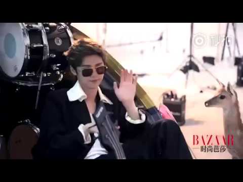 160719 - Photoshoot da Harper's Bazaar 《时尚芭莎》 - Bastidores (5) - Luhan