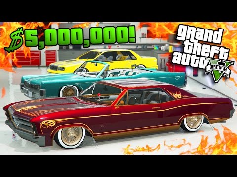 GTA Online: $5,000,000 SPENDING SPREE - New "Lowrider" DLC Car Showcase! (GTA 5 DLC)