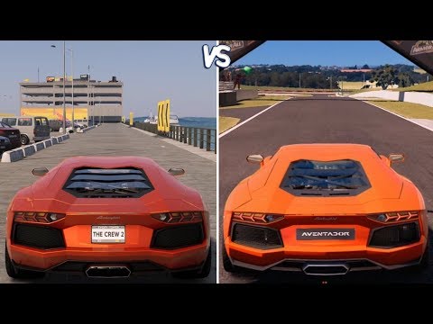 The Crew 2 vs Gran Turismo Sport - Lamborghini Aventador Gameplay Comparison HD