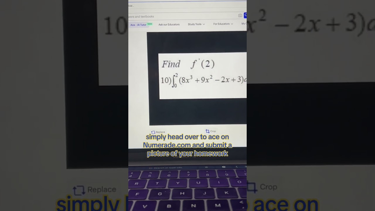 Numerade’s Ace is a Free ChatGPT4 powered AI tutor that’s available 24/7 🤓