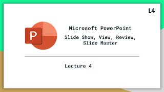 Download the video "Slide Show, View, Review & Slide Master in MS PowerPoint | Lecture 4"
