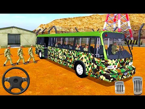 Army Bus Driver 2021: Real Military Coach Simulator - Offroad Bus Driving - Android Gameplay