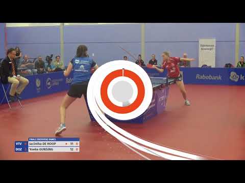 Finale eredivisie dames 2018: Jacintha de Hoop - Yoeke Gunsing