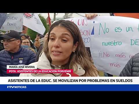 Asistentes de la educación se movilizan por retrasos en pago de bonos en Magallanes