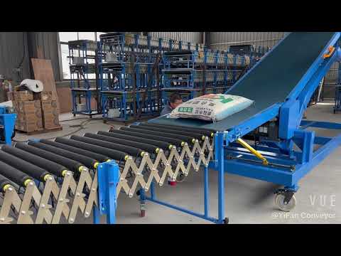 50KG Bag Loading and Unloading Conveyor System for warehouse