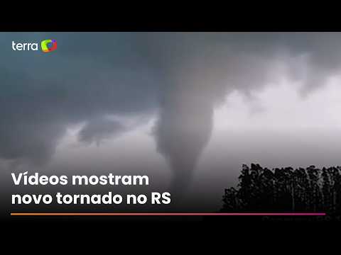 Rio Grande do Sul registra segundo tornado em menos de uma semana; veja imagens