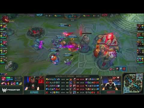 Misfits vs. H2K - EU LCS - Week 2 Day 1 - Match Highlights Spring 2018