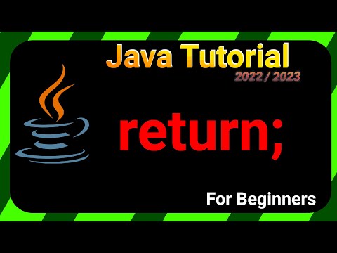 Return Java Tutorial 20222023 For Beginners
