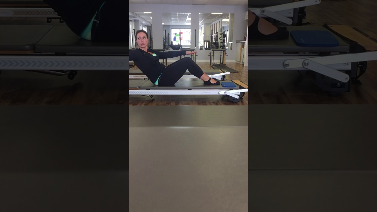 Pilates Obliques Roll Back - YouTube