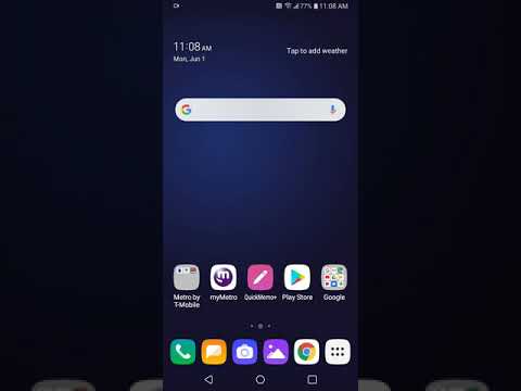 LG K40 App Drawer - How to enable