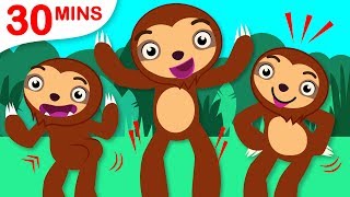 Can You Dance Like A Sloth? | The Sloth Dance | Car Chase and + Fun Songs by Little Angel