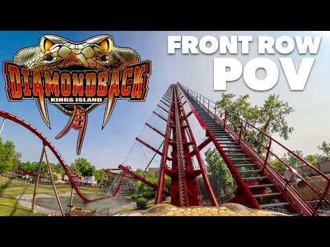 On-ride point of view of Diamondback