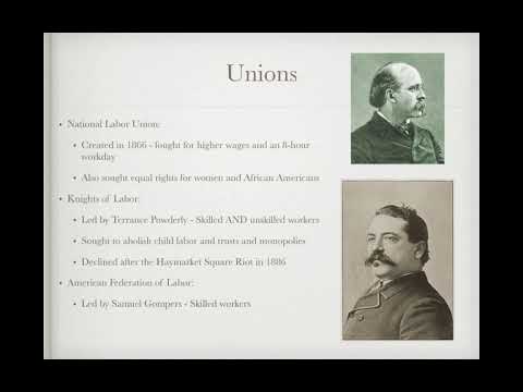 APUSH Review: Video #37: Laissez Faire, The Industrial Workforce, And The “New South”