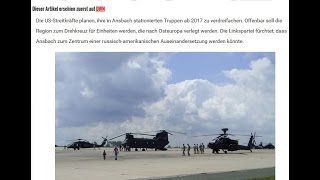 Kriegsschauplatz Deutschland US Armee rüstet massiv in Ansbach auf!