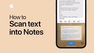 How to scan text into Notes on iPhone and iPad | Apple Support