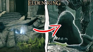 Elden Ring - What Happens if You Lure the Giant to This Glowing Statue in Stormveil Castle