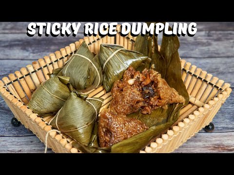 How to make zongzi 做粽子包粽子 Sticky Rice Dumpling | Dragon Boat Festival [中英字幕,右下角点击CC］