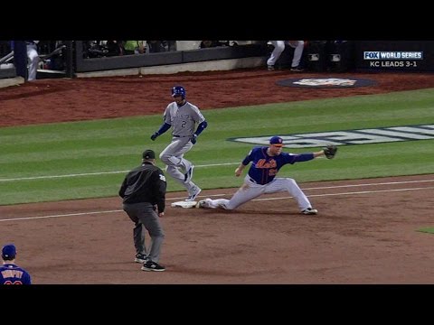WS2015 Gm5: Murphy starts a double play in the 3rd