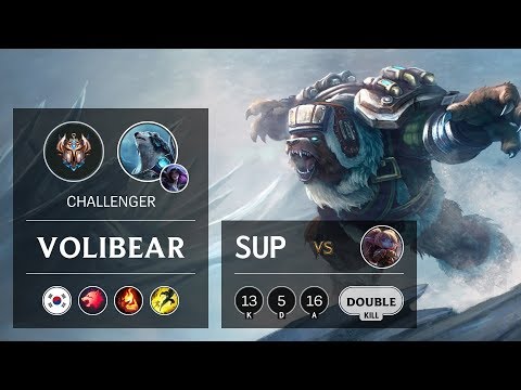 Volibear Support vs Poppy - KR Challenger Patch 9.24