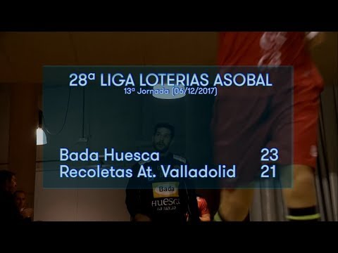 LIGA LOTERIAS ASOBAL J13 Bada Huesca - Recoletas At. Valladolid 23 - 21
