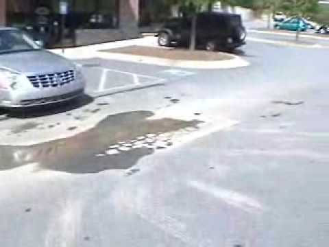 Center at BM broken pipe