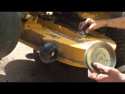 hustler Z turn mower, pulley replacement
