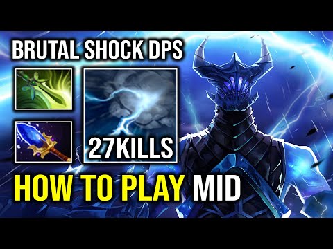How to Play Mid Razor 100% Overpower Electric Shock 1v5 Run At Enemy Dota 2