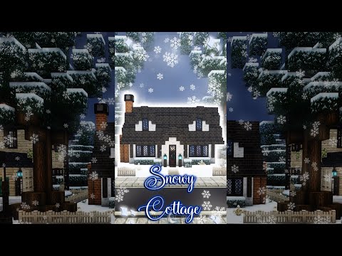 Magical Snowy Cozy Cottage Minecraft Build ❄️