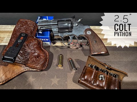 Colt Python | 2.5” revolver Review | Ammo Suggestions | Cowboy Carry #coltpython #pewpewlife #edc