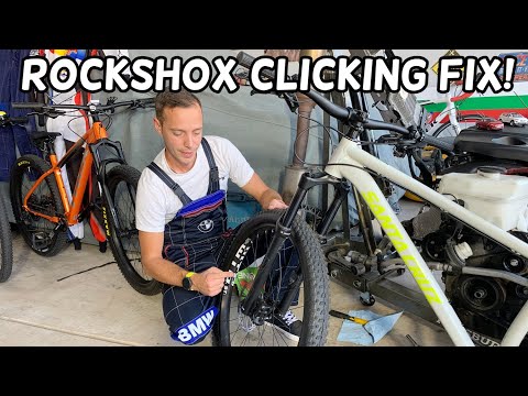 ROCKSHOX RECON FORK CLICKING NOISE SOUND FIX