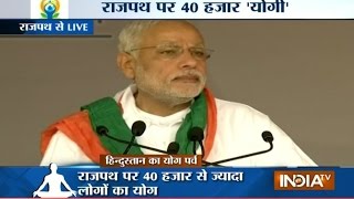 PM Modi Addresses Nation on International Yoga Day at Rajpath