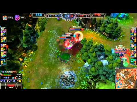 Rekkles (Lucian vs Zed) epic escape - SSB vs FNC (S4 Worlds)
