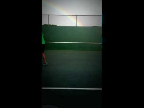 Tennis after the rain
