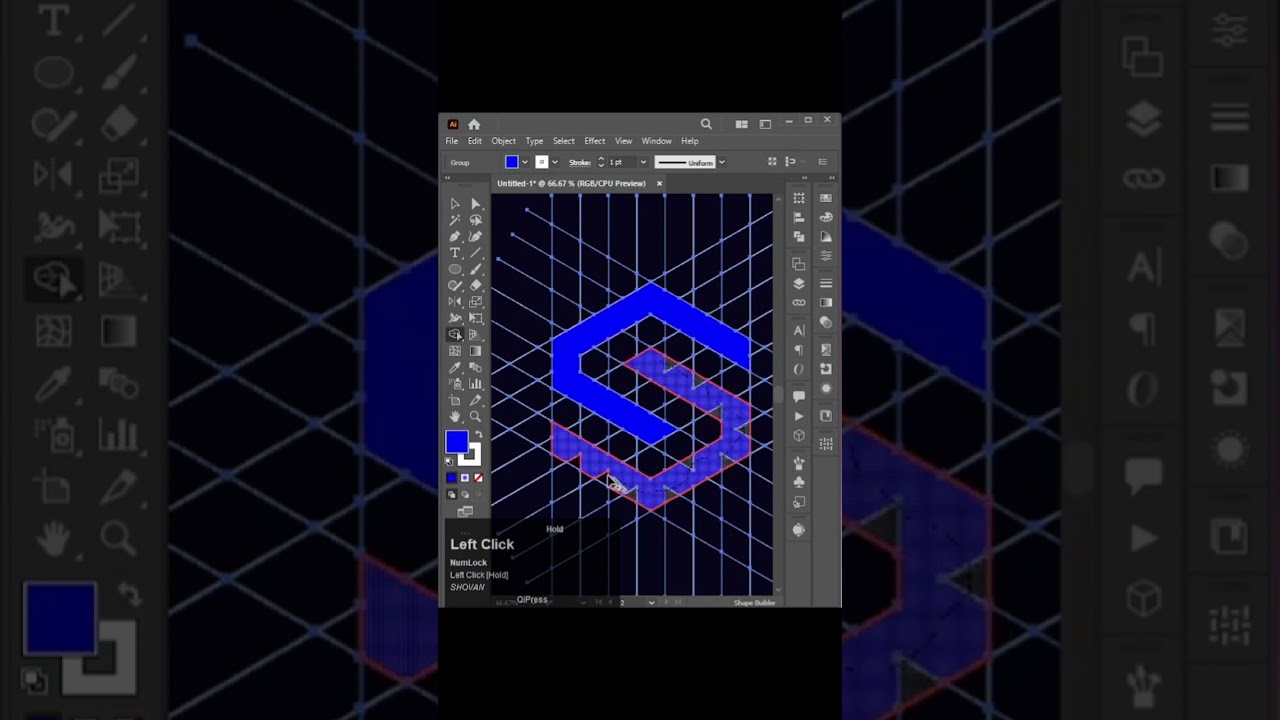 Monogram Logo design in Adobe Illustrator