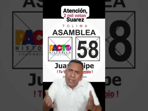 2 mil habitantes de Suarez  votan Asamblea Pacto Histórico 58 #tolima