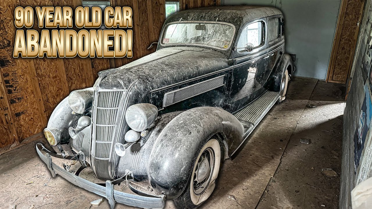 90 Years Old ABANDONED Barn Find Chrysler! Our Oldest Detail Ever!