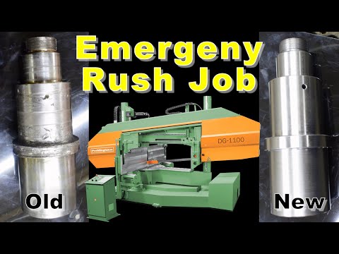 Emergency Shaft Build for a Peddinghaus Bandsaw - Manual Machine Shop