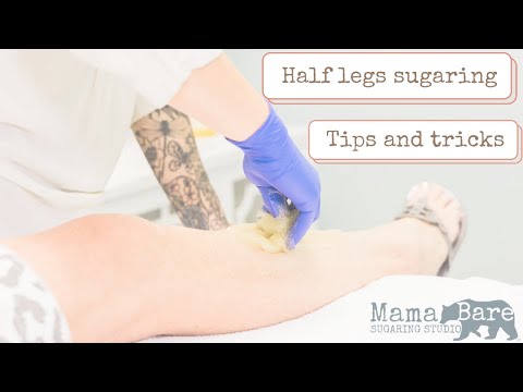 Half legs sugaring demo