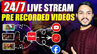 24/7 Live Stream with Pre Recorded Videos on YouTube & Facebook | Multiple Live Stream on Youtube