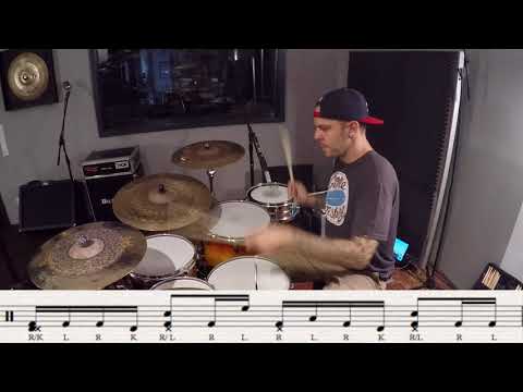 60 Second Drum Lesson | 16th notes Tom Groove